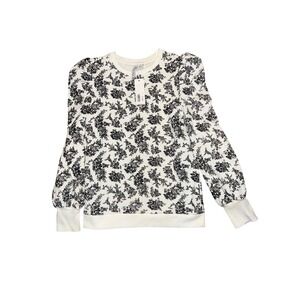 NWT Janie and Jack White Floral Top With Black Floral Accents Size 16